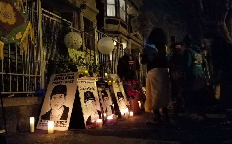 Advocates held a vigil on Sunday to mark exactly two years since Amilcar Perez Lopez was shot to death by two plainclothes SFPD officers.