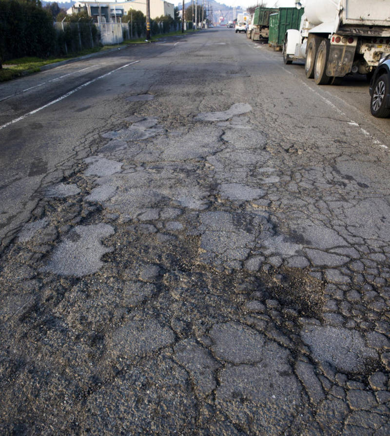 The city of Richmond’s pension-related budget problems have taken a toll on public services, including street repair. 