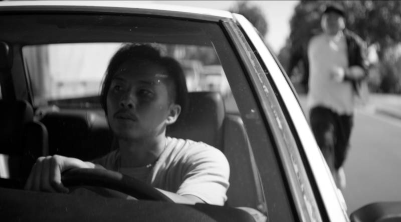Justin Chon in a scene from his film, 'Gook.'