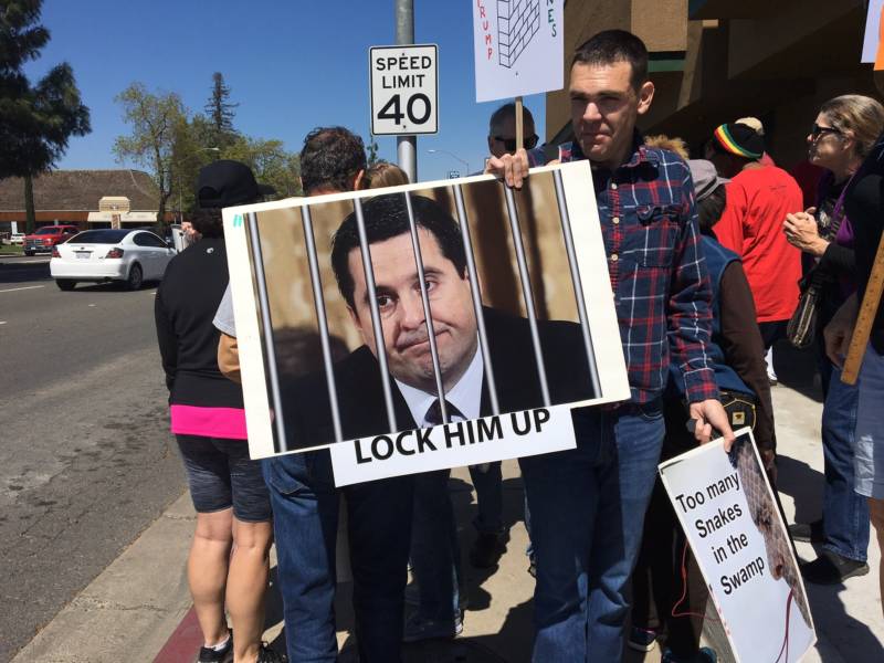 Image result for photos about signs of nunes not holding town hall meetings