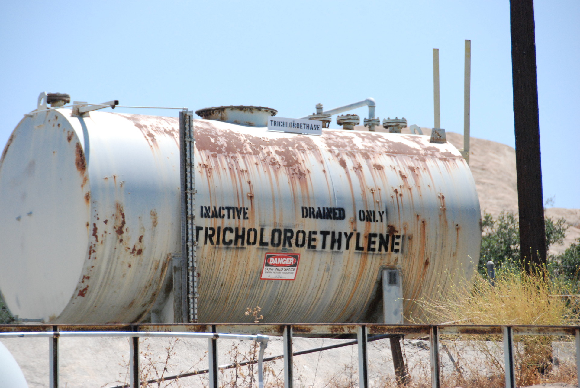 NASA used trichloroethylene, a carcinogen, as a degreaser on its rocket test stands, then poured it into unlined storage ponds. An estimated half-million gallons of trichloroethylene have contaminated the ground beneath Santa Susana.