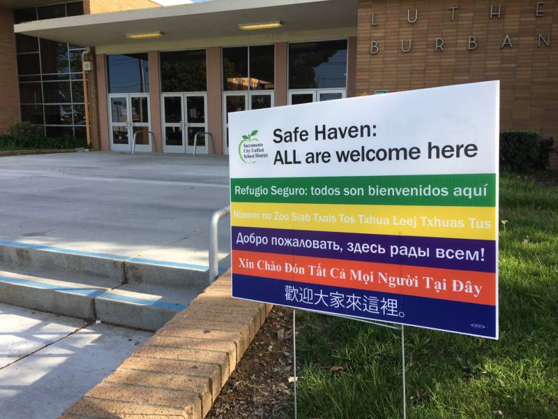 The Sacramento Unified School Districts has declared itself a 'safe haven' for its immigrant families. 