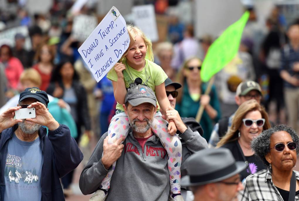 Thousands joined the March for Science in San Francisco, including many kids.