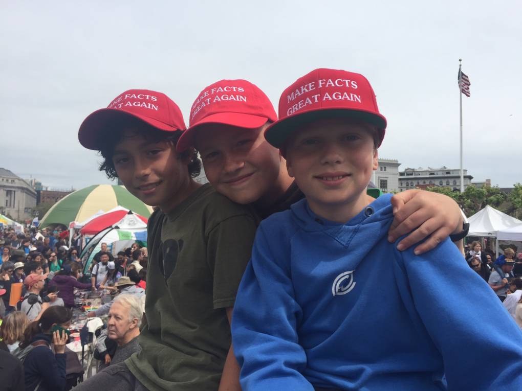 Left to right: Jonah Mansky, 9, Axel Hansen, 10, and Miles cook,10. They all live in San Francisco. 