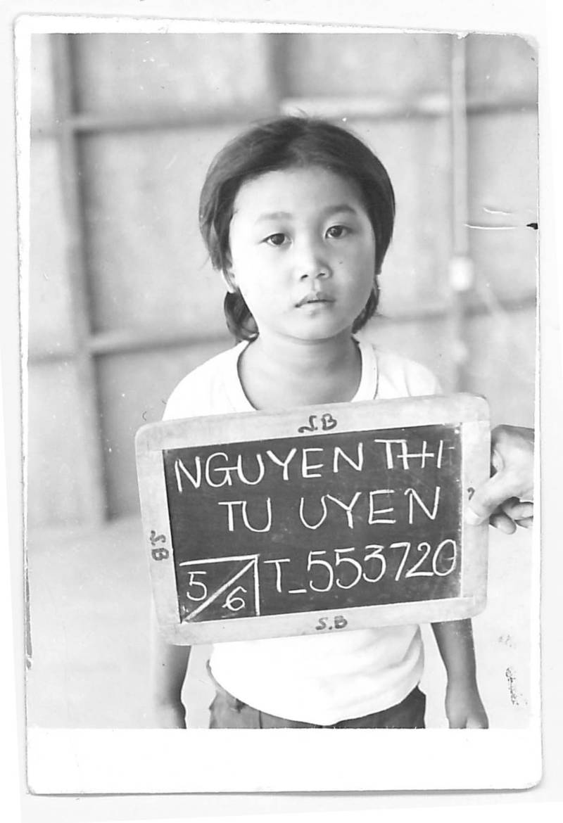 Sen. Janet Nguyen after arriving in California as a Vietnamese refugee.