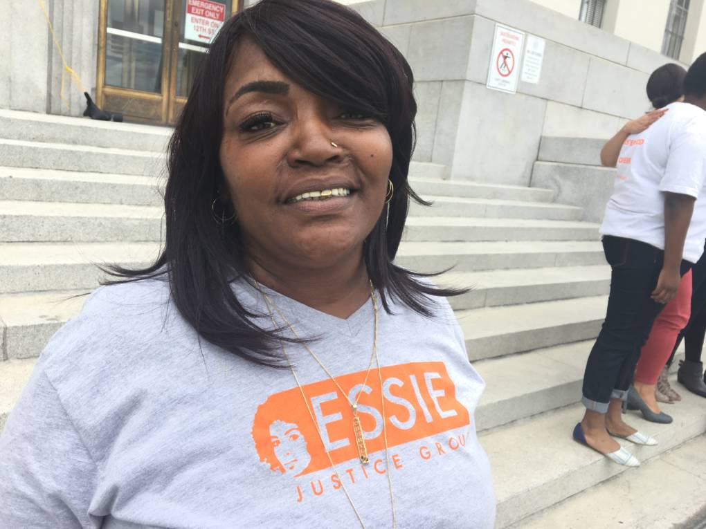Cheryl Diston, 52, has a son in jail waiting trial. She says money bail is immoral.