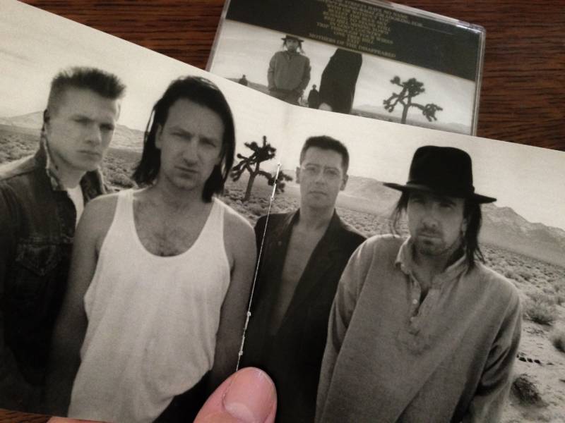 Anton Corbijn's iconic shot of U2 and on the inside cover of 'The Joshua Tree.'