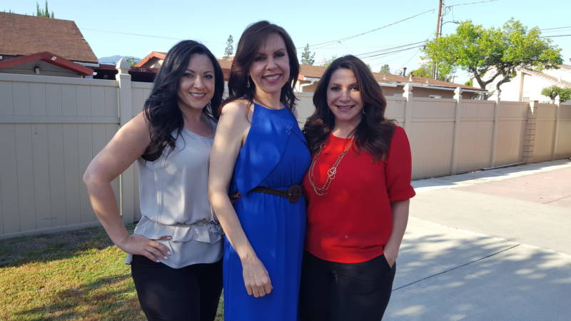 Asm. Blanca Rubio (center) with her sisters Sylvia (left) and Susan (right) at her Baldwin Park home.