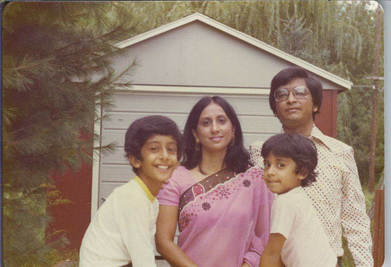 Asm. Ash Kalra with his parents and older brother.