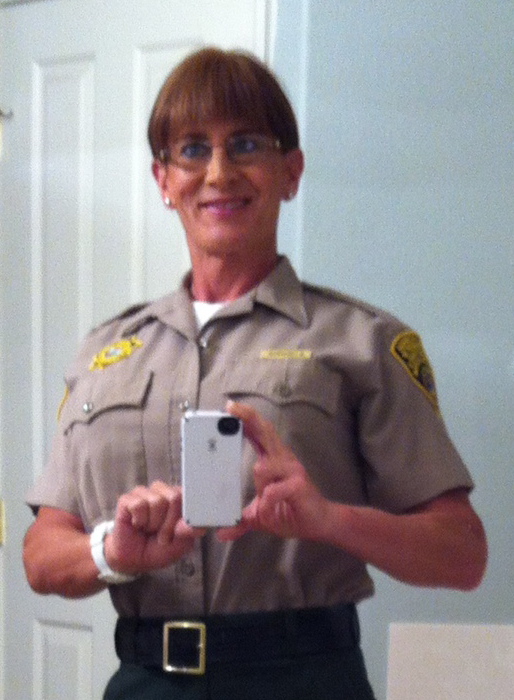 Correctional Officer Meghan Frederick in her uniform.