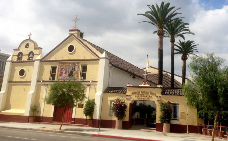 L.A.’s historic Our Lady Queen of Angels church.