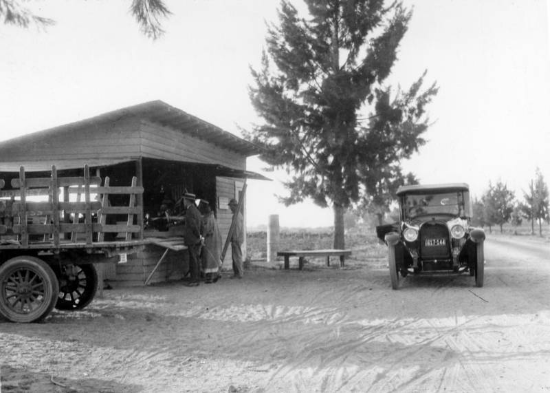 Knott’s original berry stand, Buena Park, California, circa 1926.