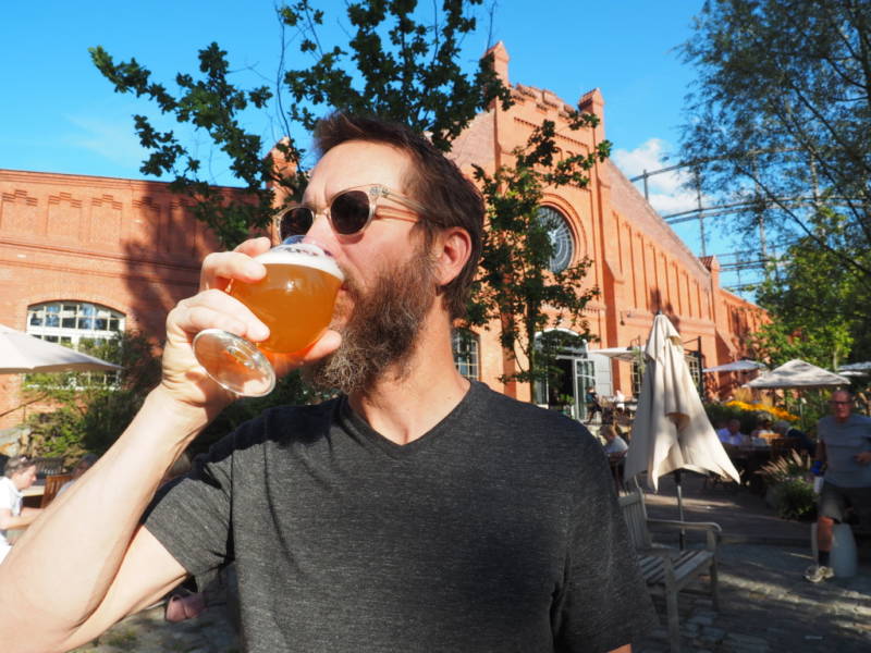 Stone Brewing co-founder and chairman Greg Koch sips a Berliner Weisse, a German sour beer.