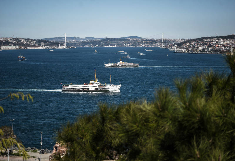 Ferry boats criss-cross the Bosphorus Strait off Istanbul, one of the world's busiest shipping channels. Crossing it safely is a huge challenge for a blind kayaker.