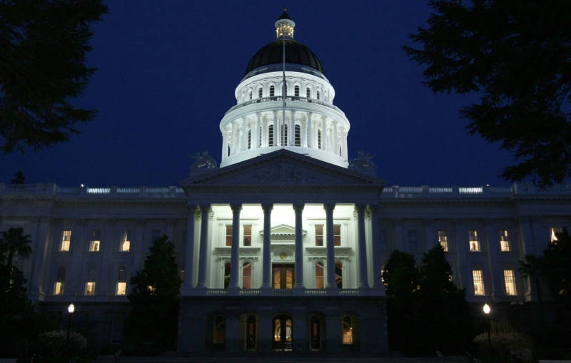 The state Capitol in Sacramento.