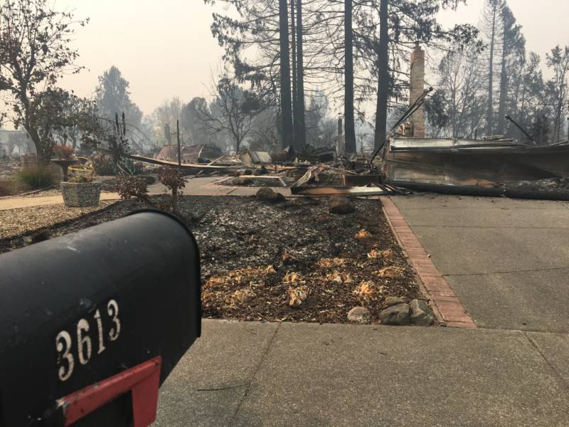 Linda Jacobson, a 70-year-old resident of Santa Rosa, lost her home and her two cats when the fast-moving Tubbs fire jumped the freeway and burned through this residential neighborhood.