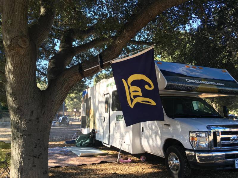 Cal fans were also out to represent their team. Since Cal doesn't have the same space for tailgating at Stanford, some fans were excited for the opportunity to get together ahead of the Big Game.