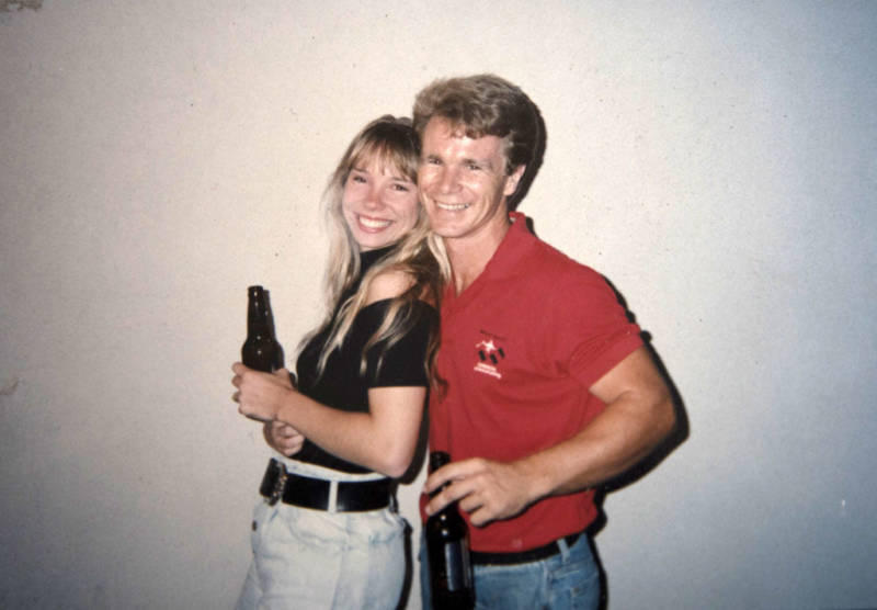 A photograph shows Bob and Lisa Patterson when they first met. Lisa was killed during the Oct. 1 attack in Las Vegas.
