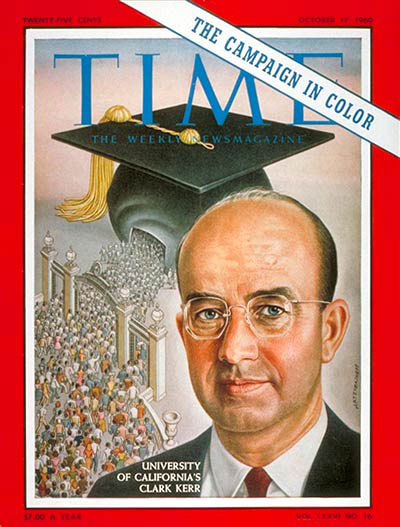 Clark Kerr on the cover of TIME magazine on Oct. 17, 1960.