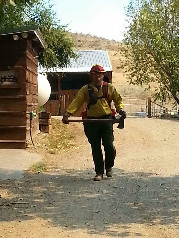 Garrett Angel Paiz traveled throughout the country helping to fight wildfires. 