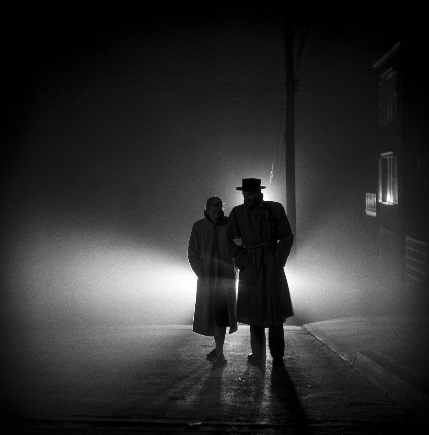 Fred Lyon shot "Foggy Night, Lands End" on a classic San Francisco evening, not far from the Pacific Ocean. It is one of his most successful photographs.