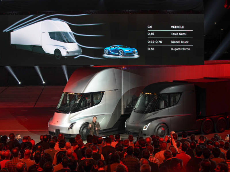 Trucking and freight company J.B. Hunt has already announced that it had placed a reservation to buy "multiple Tesla Semi tractors."