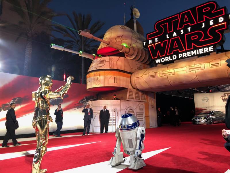 The "Star Wars: The Last Jedi" world premiere was held in Los Angeles on Saturday, Dec. 9, 2017. Some lucky Bay Area fans were able to be there because of their involvement in local Star Wars costume clubs.