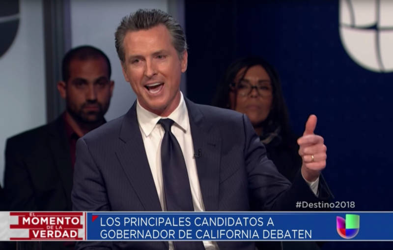Lt. Gov. Gavin Newsom leads the polls and has high name recognition in Northern California, but needs broader support to pull decisively ahead of his rivals.
