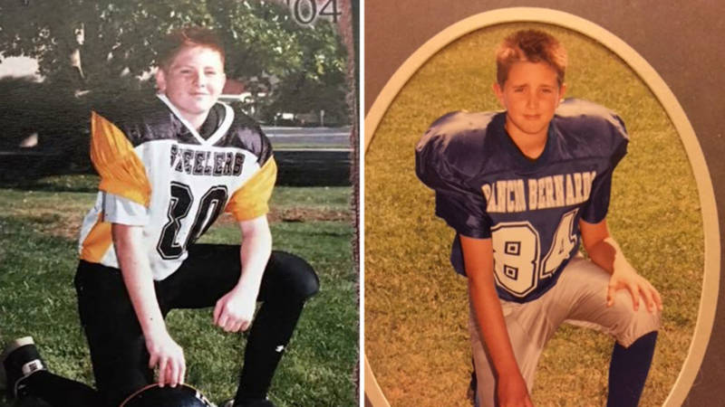 The mothers of Paul Bright Jr. (L) and Tyler Cornell (R) believe their sons' CTE comes from years playing Pop Warner football.