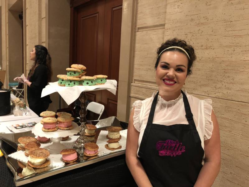 The Cannabis Wedding Expo took place San Francisco Sunday, highlighting the multitude of customizable options now on the market. Arabella McCreary of Pink Turtle Shoppe says she’s seen an increase in cannabidiol, or CBD, infused cookies and ice cream sandwich orders for weddings.