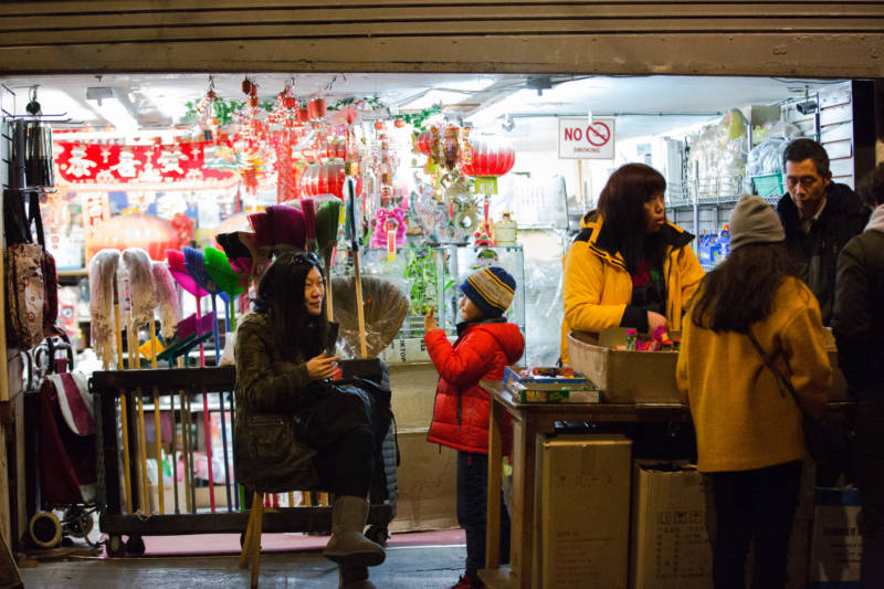 Chinatown's shop owners welcomed crowds of tourists and locals alike during the two week festival. In Lunar New Year tradition, giving fruit, like apples or oranges, as a gift for a host or hostess brings health and prosperity.