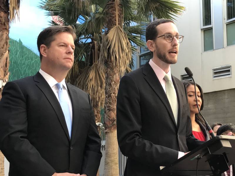 State Sen. Scott Wiener outlines a bill to give counties more say over homeless people with serious mental health issues.