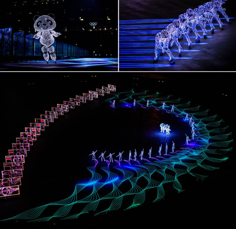 Dancers perform in Pyeongchang.