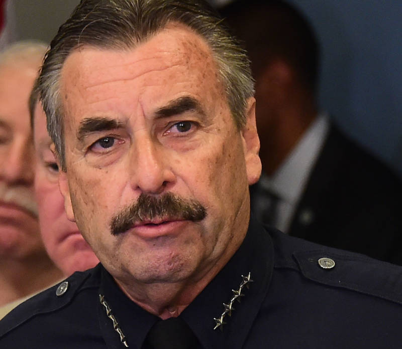 LAPD Chief Charlie Beck stood by his earlier calls on L.A. County District Attorney Jackie Lacey to pursue criminal charges against the officer who shot Brendon Glenn.