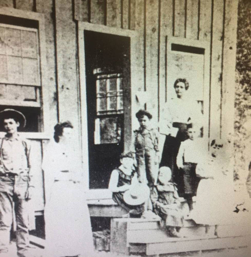 Salt Creek school in what is today Peanut, circa 1895.