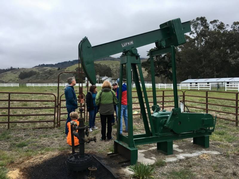 John Tedesco explains the history of oil drilling on this stretch near Half Moon Bay.