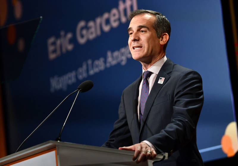 Los Angeles Mayor Eric Garcetti.