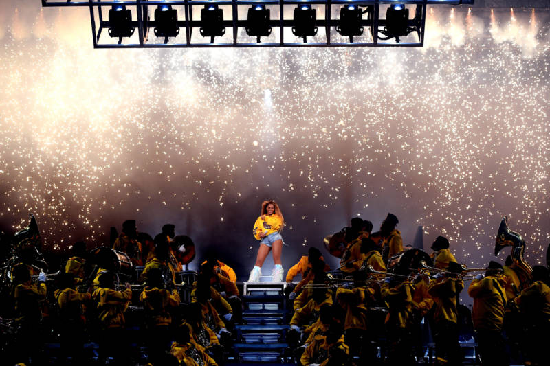 Beyoncé Knowles performs onstage during 2018 Coachella.