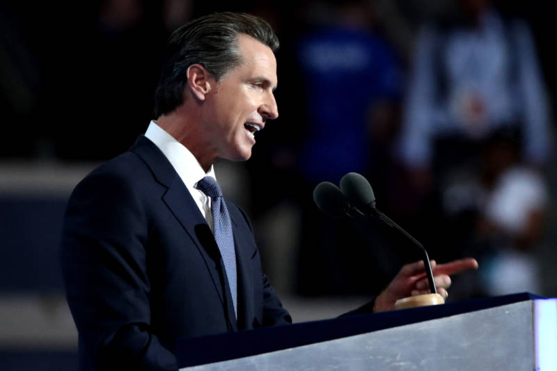 Former San Francisco mayor and Lt. Gov. Gavin Newsom, another Democratic candidate for governor and the race's current frontrunner.