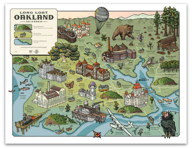 Liam O'Donoghue's Long Lost Oakland map highlights pieces of the city's history that no longer exist.