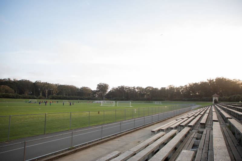 The Golden Gate Park Polo Field is frequented by intramural athletes, runners and cyclists.