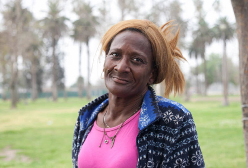 Alice Myles, 61, used to be a nurse before becoming homeless. She tried living in shelters, she said, but her belongings were stolen and she didn't like being around fights.