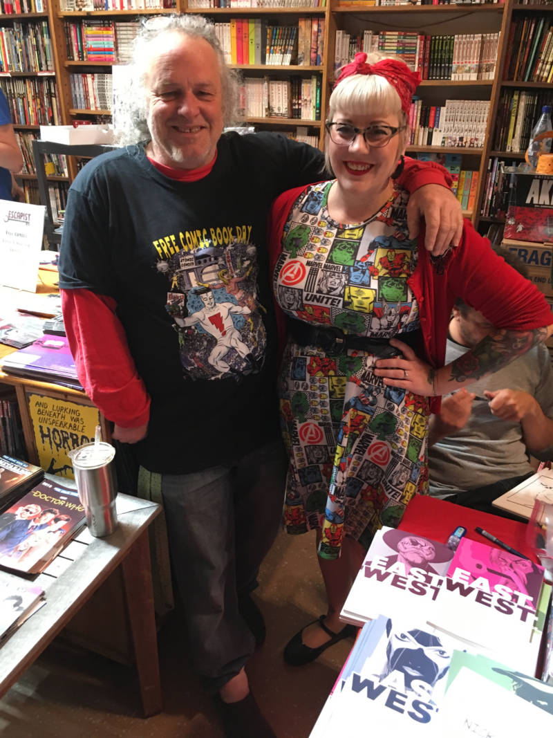 Paul Purcill and Jessica Balboni run the The Escapist Comics Bookstore in Berkeley. Paul has worked here since the store opened in 2011.