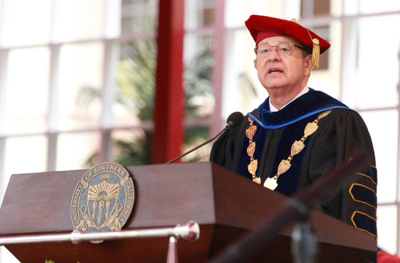 USC President C.L. Max Nikias agreed to step down Friday after criticism for leadership failures during a string of scandals.