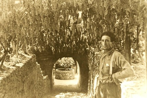 Baldassare Forestiere at Entrance circa 1920s