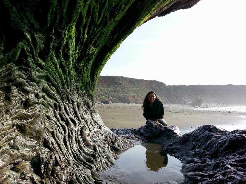 Laura Saso at Big Sur, one of her favorite natural wonders.