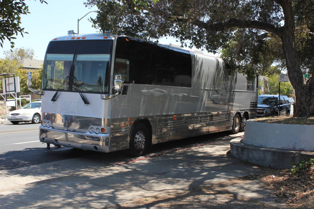 The March for Our Lives tour bus arrives with 15 youth survivors of the Parkland, Florida school shooting and gun violence elsewhere in the nation. The teens and young adults say they're energized from their previous stop in Irvine, CA--a church event that organizers say drew 2,000 people.