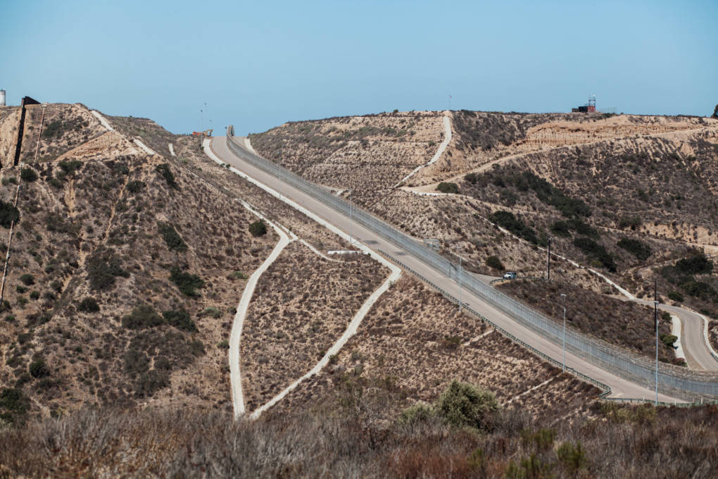 The secondary fence along the U.S.-Mexico border is near an area known as "Smuggler's Gulch".