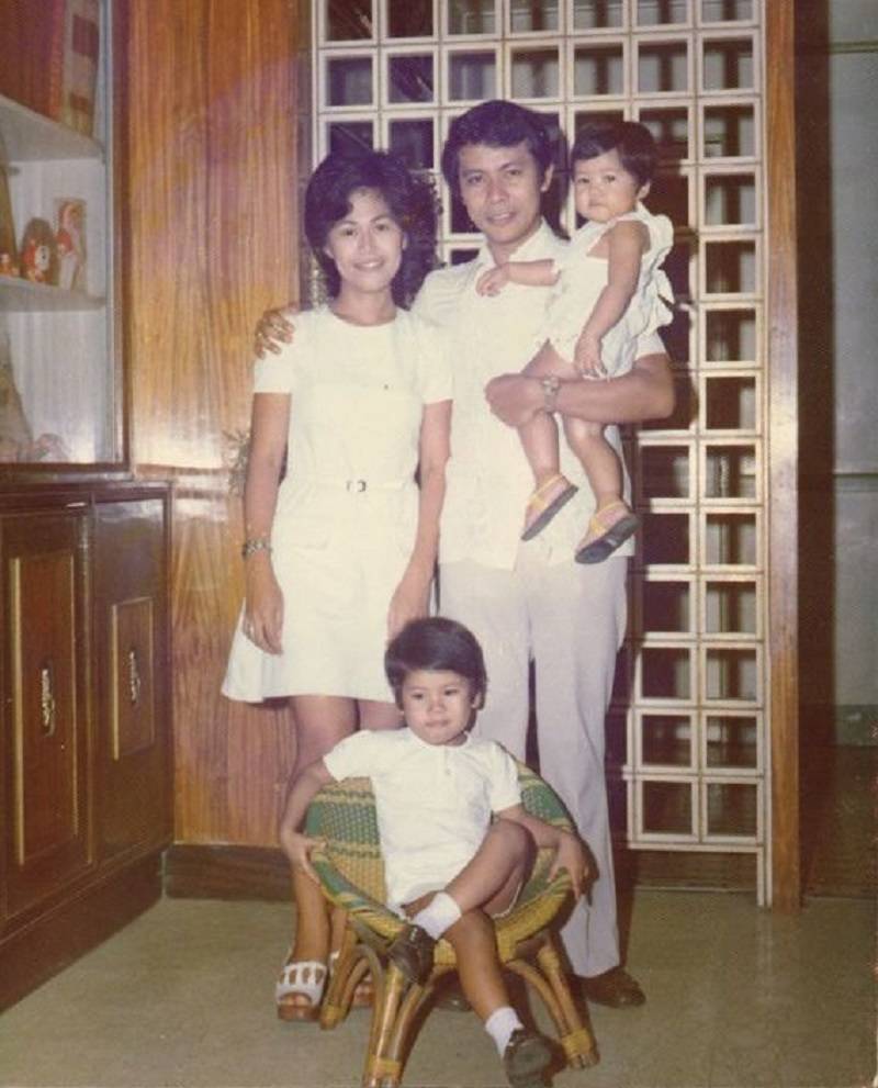 The Guinto Family in the Philippines, before their time apart. 