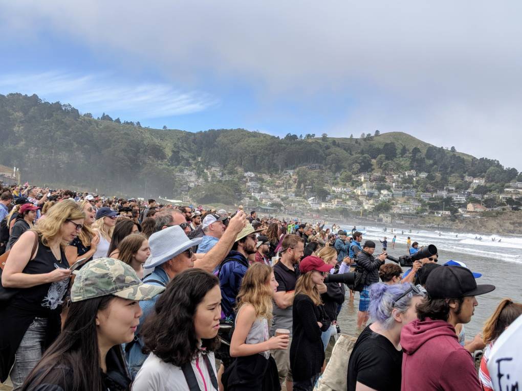 Thousands of people came out to the third annual World Dog Surfing Championship in Pacifica on Saturday, August 4th.